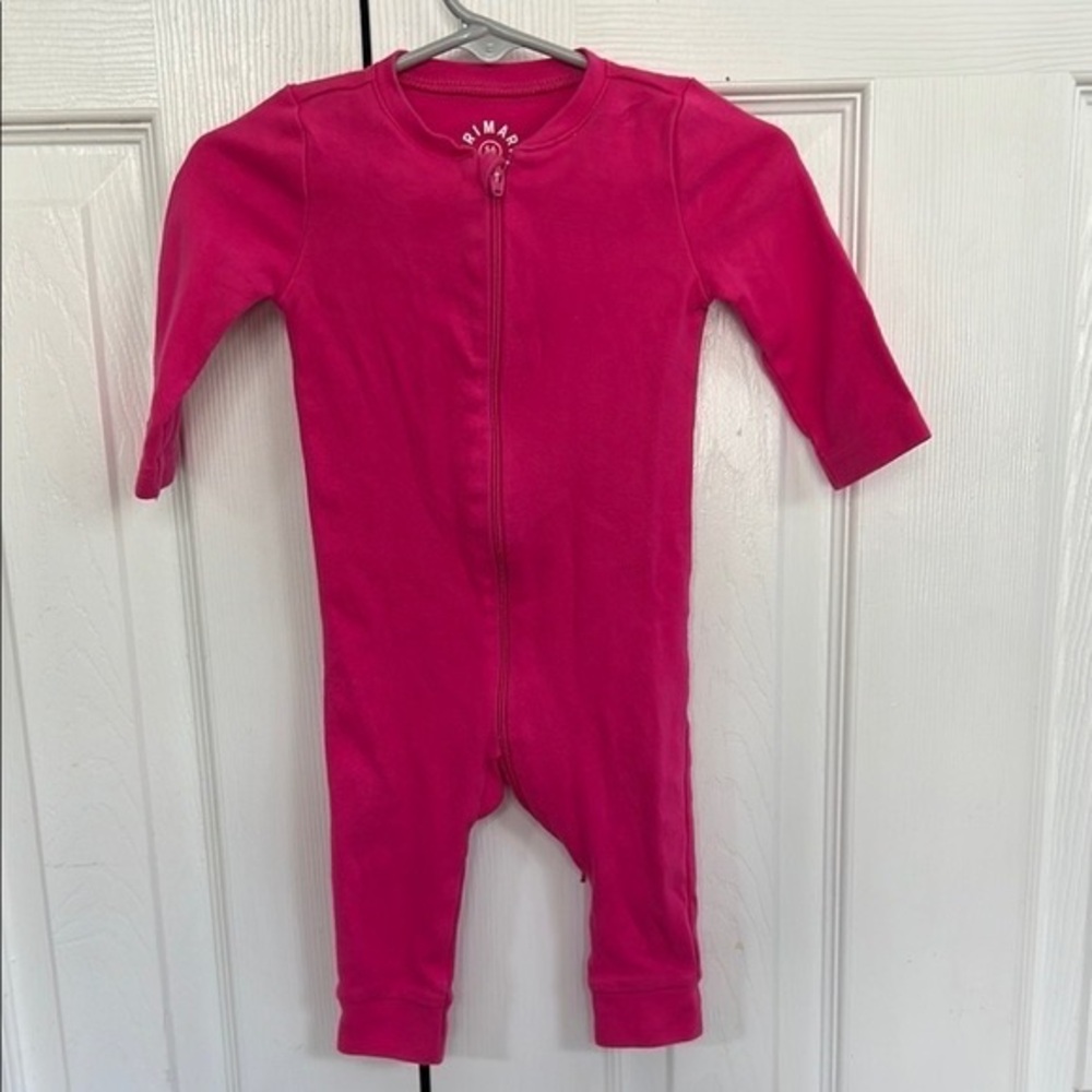 Primary Kids Fuchsia One Piece Footie